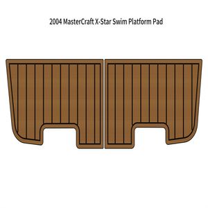 2004 MasterCraft X-Star Swim Platform Pad Boat EVA Foam Faux Teak Deck Floor Mat Self Backing Ahesive SeaDek Gatorstep Style Floor