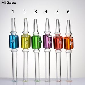 Glass Nectar Collector Straw with Liquid Inside Smoking Accessories Pipe Water Pipes Dab Rig at mr_dabs