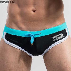 Męskie szorty męskie puszki męskie mężczyzn Swimsuits Man Water Repellentgay Sexy Swim Briefs Shorts Beach W0327