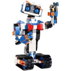 YX Robot Building Block, giocattolo per lo sviluppo del telecomando elettrico fai-da-te, programmabile, controllo vocale, per regali di Natale per feste di compleanno per bambini