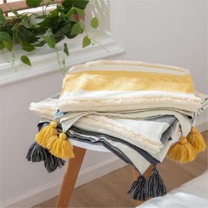 Blankets Luxury Designer Cotton Casual Beds Summer Scarf Decoration Bedroom Blanket Throw Knitted Soft Manta Sofa Cover