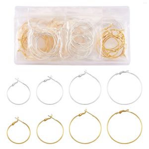 Çember Küpe 64pcs/Kutu Nikel Ücretsiz Pirinç Küpe Çemberler Bulgular Kadın Moda Mücevher Yapımı DIY Aksesuarları için Karışık Renk