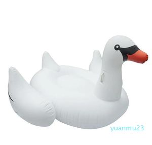 Schwimmweste Boje Riesiger aufblasbarer weißer Schwan Pool Float für Erwachsene Pool Party Wasserspielzeug RideOn Luftmatratze Schwimmring Boia T2212607703 011