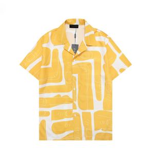 2 erkek tasarımcı gömlekleri yaz shoort kol gündelik gömlekler moda gevşek polos plaj tarzı nefes alabilen tshirts giyim q46