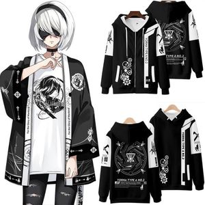 Herren Hoodies Sweatshirts Game NieR Automata 3D-Druck Männer/Frauen Mode Harajuku Hoodies Sweatshirt Langarm Pullover/T-Shirt/Hosen/Shorts/Kimono 230327