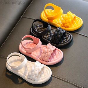 Sandalen Sommer Mädchen Sandalen 2022 Neue Prinzessin Schuhe Kleine Mädchen dent Sandalen Offene spitze Nicht-slip Strand Sandalen W0327