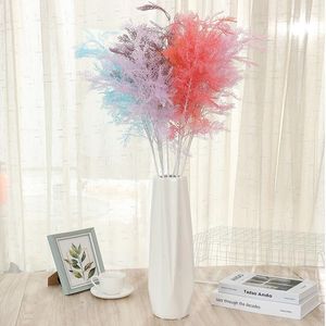 Fiori decorativi 96CM Nebbia di nozze Bambù Plastica Erba Ramo di corallo Fiore artificiale Parete Casa Giardino Decorazioni per feste Simulazione artigianale