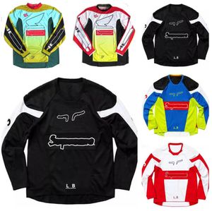 top popular Motorcycle downhill jersey long sleeves, motocross polyester quick-drying T-shirt, the same style is customized 2023