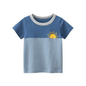 TシャツサマーボーイトップスティーボーイズショートスリーブTシャツ衣類衣料品夏韓国の子供服230327