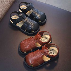 Сандалии Baby Boy Sandals 2022 Новая мягкая подошва не скользящая обувь для малышей детские сандалии водонепроницаемые мальчики с сандалиями W0327