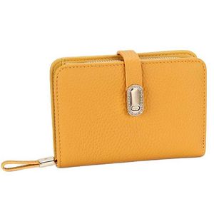 Wallets 2022 new 9 color wallet women's leather short wallet multi card slot Head layer cow leather Zipper zero wallet card bag G230327