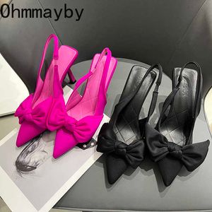 2023 NOWOŚĆ LETNE KOBIETA Kobiety Sandałowa Sandałowa Moda Specjana palca na damskie buty Eleganckie buty Slingback Casual Flats Obcina 230327