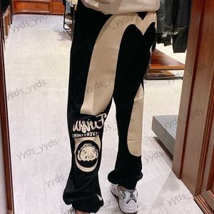 Erkekler Pantolon Yeni EV23 Bahar ve Sonbahar Yeni Moda Buda Kafası Büyük M Baskı Erkekler Günlük Gevşek Muhafızlar Pants T230327