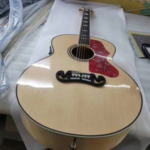 Jumbo Body 200 Guitar Guitar Solid Spruce Top Electric Folk Classical Guitare Acoustique Rosewood Fretboard