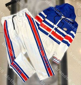 Erkek Trailsits Tasarımcı Erkekler Lüks Sonbahar Striped Hoodies Marka Pamuk Spor Giyim İki Parçalı Pantolon Takım Sıradan Uzun Kollu Palto Takip Erkek Giysileri 3DPX