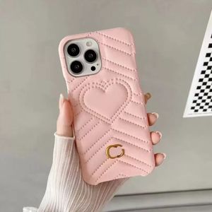 Designer Phone Cases For Iphone 14 Pro Max Plus 13 12 11 Leather Mobile Phonecase Luxury Gold G Letters Fashion Heart Cover Case 10 Colors
