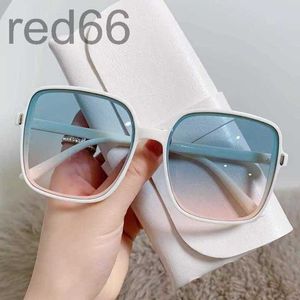 Sonnenbrille Designer 2023 Neue Meter-Pin-Sonnenbrille Quadratischer Farbverlauf Damentrend Anti-UV 5ZGJ