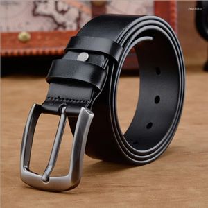 Belts Grid Man Belt Cowhide Genuine Leather Luxury Male For Men Fashion Vintage Pin Buckle Designer Checkerboard StrapBelts