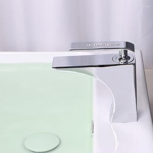 Bathroom Sink Faucets Free Ship Arrival Chrome Finish Square Basin Vessel Faucet Mixer Tap Deck Mounted Crystal Handle Luxury