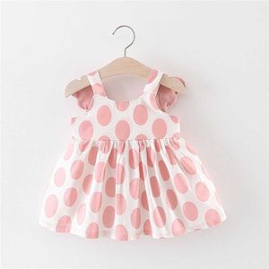 Girl's Dresses 2pcs Summer Baby Girl Dress Newborn Baby Girl Princess Dress Angel Wings Sleeveless Cotton Toddler Newborn Clothing Set