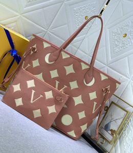 Fashion designer totes luxury handbags womens flower letters shoulder bags Top-quality leather shopping bag ladies original gradient color crossbody purse