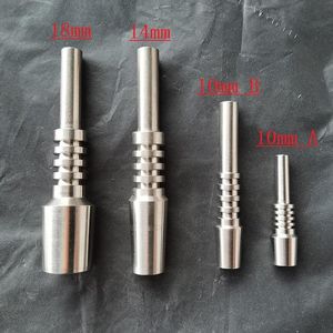 Titan Titanium Tip NC Kit Accessories 10mm 14mm 18mm G2 Inverterad Nail Grade 2 för DAB RIG GLASS BONG VATTRIPE PROCHE