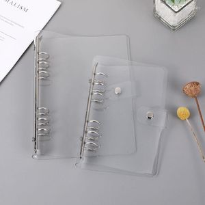 A7 A6 A5 Transparent Leaf Binder Notebook Cover Diary Agenda Planner Paper School Stationery