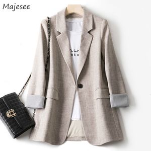 Abiti da donna Blazer Blazer Donna Patchwork alla moda Coreano Chic Primavera Tasche larghe Lady Cappotti eleganti Bottone singolo Capispalla minimalista Manica lunga 230327