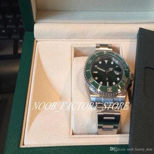 Super Factory Watch N V5 2813 Movement Watches Green Ceramic Bezel Sapphire Glass 40mm 116610 116610LV original box Mens Wristwatc160j