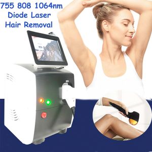 Diode Lazer 755nm 808nm 1064nm 3 Wellenlängen Laser Haarentfernungsmaschine 12 bar Spa Salon Professionelle Verwendung