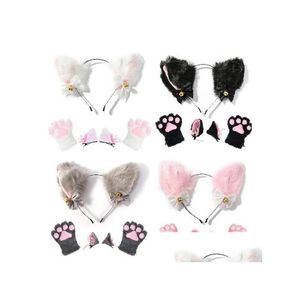 Другое мероприятие вечеринка поставляется 4pcs /set lovely cat ears wear nate set gloves girls cosplay costum