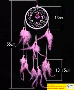 Decorative Objects Figurines Handmade Dream Catcher Traditional Dreamcatcher Wall Hanging Decoration Colorful Feather