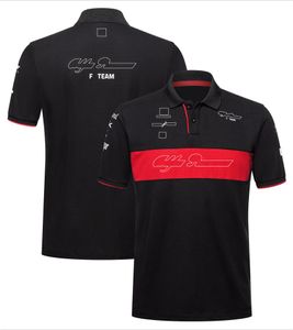 Masculino e feminino 2023 equipe f1 camiseta polo terno quatro temporadas fórmula um terno de corrida preto e vermelho personalizado oficial