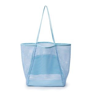 해변 가방 캐주얼 대용량 및 작은 구멍 모양 해변 가방 여성 S One Shoulmer Handbag 230327