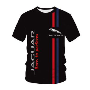 Herren T-Shirts Jaguar T-Shirts Rennwagen 3D-Druck Streetwear Männer Frauen Sportmode Übergroßes T-Shirt Kinder T-Shirts Tops Cloes Z0328