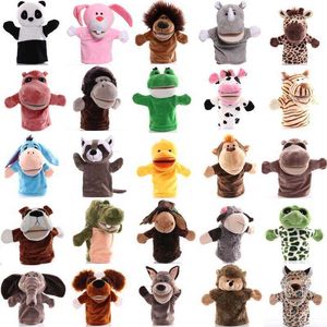 25st 25 cm Animal Finger Puppets Set Wholesale Education Pretence Telling Story Pulsh Doll Childret Toys Toys