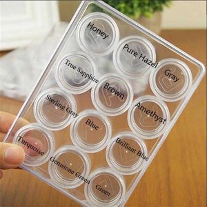 Storage Boxes Contact Lens Accessories Wholesale Colorful Contacts Cases Fresh looking Pure Hazel lentes de contacto Boxes 2023