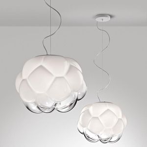 Hängslampor nordisk stil modern kreativ moln glas pendent lampa personlighet konst el matsal bar mot ljus belysning