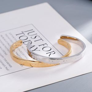 Designer Bangles Letter Bracelet Fashion Product Woman Brass Gold Hand Brand Bracelets Jewelry Supply-1