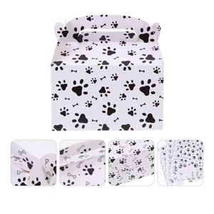 10 PC Gift Wrap 12pcs Birday Paper Boxes Dog P caixas de tratamento