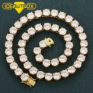 Prezzo Iced Out Gioielli Arrivo 8mm Rame Zircone Catena da tennis Hip Hop Bling Oro Cz