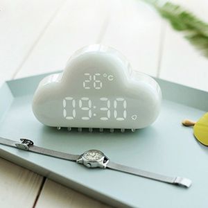 Küchentimer Wolkenförmiger magnetischer Wecker Multifunktionsuhr mit starkem Magnet zeigt LED-Zeit an 230328