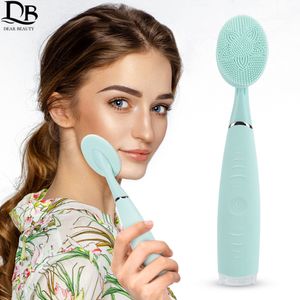 Rengöringsverktyg Tillbehör Portable Electric Cleansing Brush Waterproof Silicone Cleansing Tool Handhållen Rengöring Brush Mini Pore Cleaner 230327