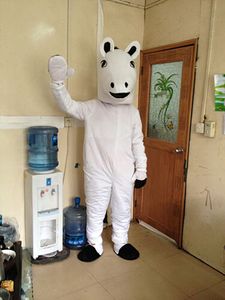 Halloween White Horse Costumes Cartoon Mascot Apparel Performance Carnival Adult Size Promotional Advertising Clothings