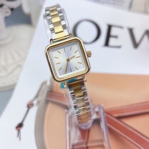 Luxus-Damenuhren, quadratisch, 28 mm Zifferblatt, Gold, Designer-Damenuhr, komplett aus Edelstahl, Quarz-Damenarmbanduhren für Damen, Muttertag, Valentinstag, Weihnachtsgeschenk