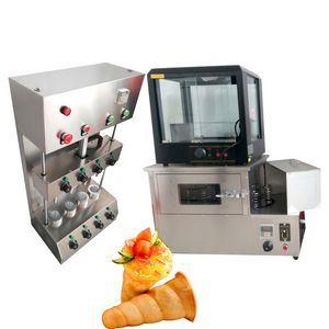 110V 220V Pizza Koni Makinesi Ticari Paslanmaz Çelik Özelleştirilebilir Pizza Fırlatıcı Maker Fırın ve Ekran Kılıfı Satılık