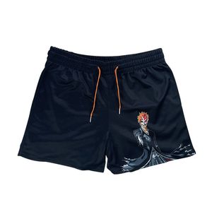 Mens Shorts Anime Bleach Classic Gym Basketball Workout Mesh Summer Nada casual 230327