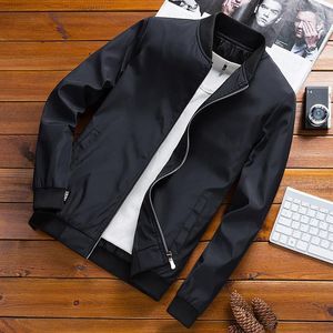 Men's Jackets Men's Bomber Jacket Solid Color Baseball Urban Fashion Thin Section Male Hip Hop Outwear Clothes 2023