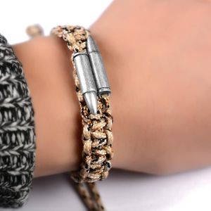 Charm Bracelets MIARA.L Hand Rope Outdoor Parasol Bracelet 925 Silver Men's Military Fans Manufacturers Direct Sales