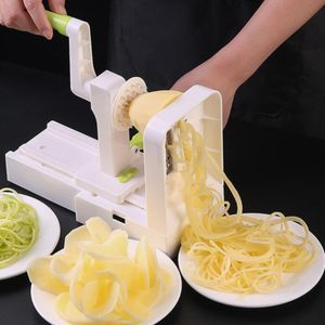 Fruit Vegetable Tools Grater Vegetable Potato Spiral Slicer Whirlwind Fruit Vegetable Spiral Machine Noodle Maker Multifunctional Kitchen Gadgets 230328